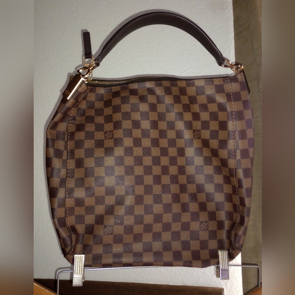 Louis Vuitton PM Portebello Brown Checkered Shoulder Bag